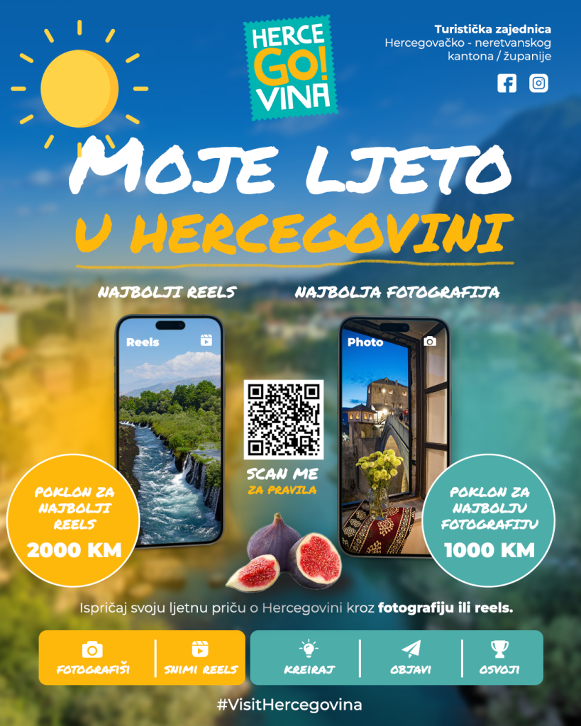 „Moje ljeto u Hercegovini“ promotivna kampanja Turističke zajednice HNŽ/K
